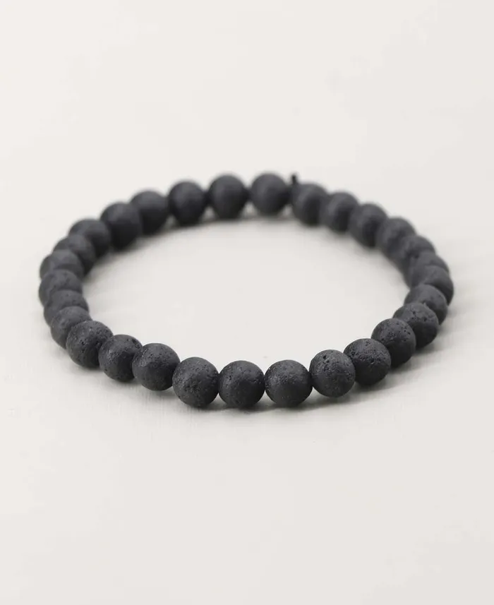 Bracelets Buddha Groove Stretch Lava Beads Adjustable Bracelet