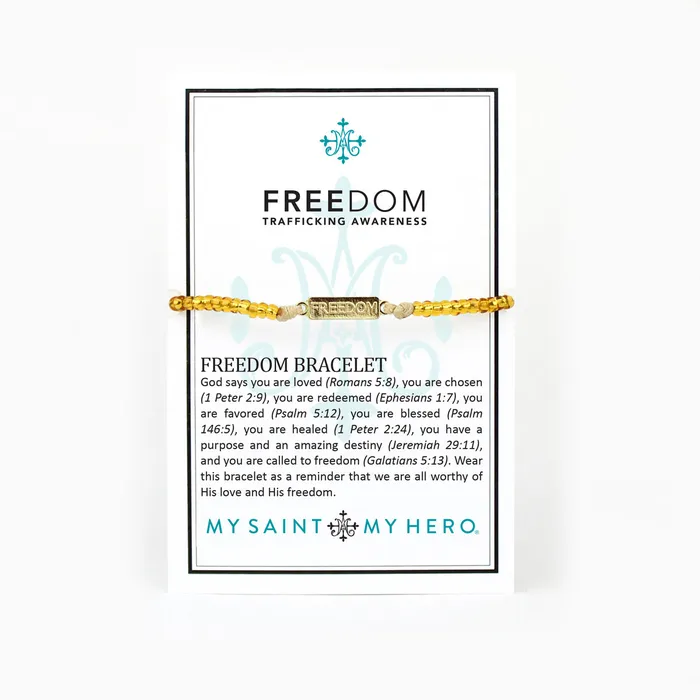 Bracelets My Saint My Hero Freedom Human Trafficking Awareness Bracelet