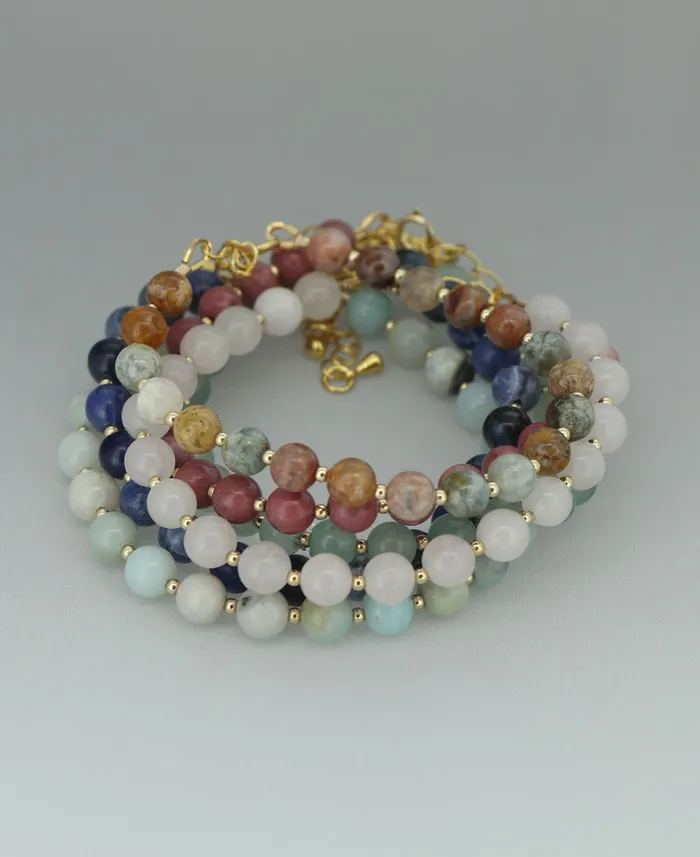Buddha Groove Bracelets Gemstone Wrist Mala Bracelet 20 Beads