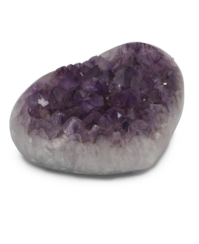Buddha Groove Glittering Amethyst Gemstone Heart Accents Necklaces