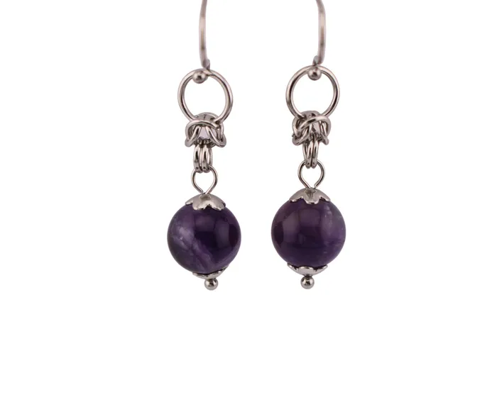 Captive Collars Amethyst Earrings Earrings
