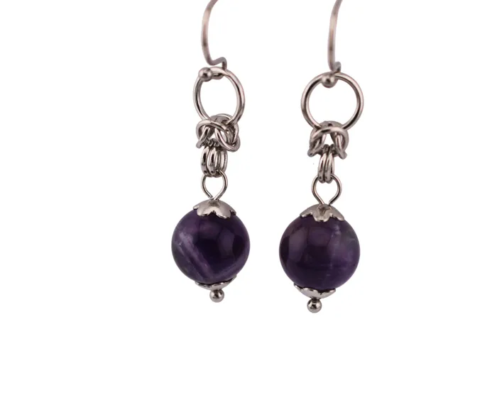 Captive Collars Amethyst Earrings Earrings