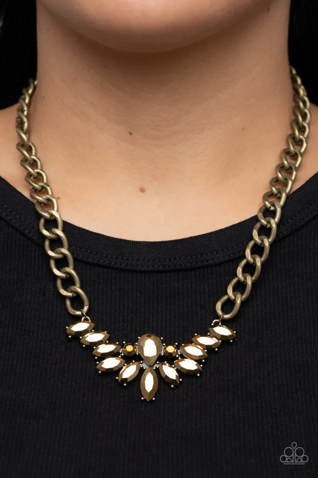 Come at Me Brass Paparazzi Necklace All Eyes On U Jewelry Paparazzi Accessories Necklaces