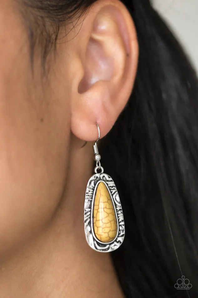 Cruzin Colorado Yellow Paparazzi Earrings All Eyes On U Jewelry Paparazzi Accessories Earrings