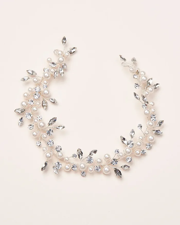 Dareth Colburn Earrings Emmy Pearl Hair Vine