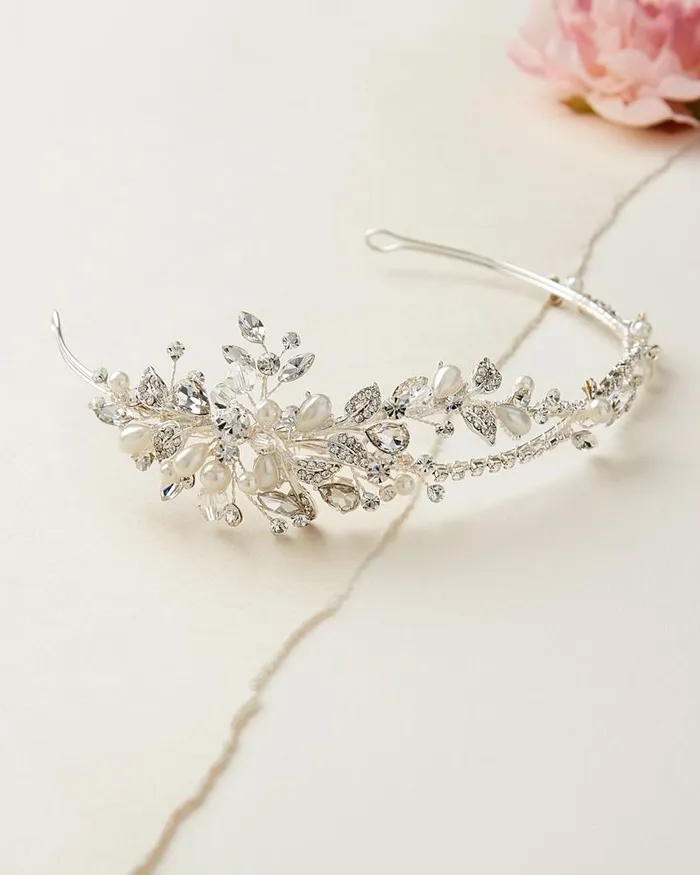 Dareth Colburn Ivy Pearl Crystal Headband Earrings