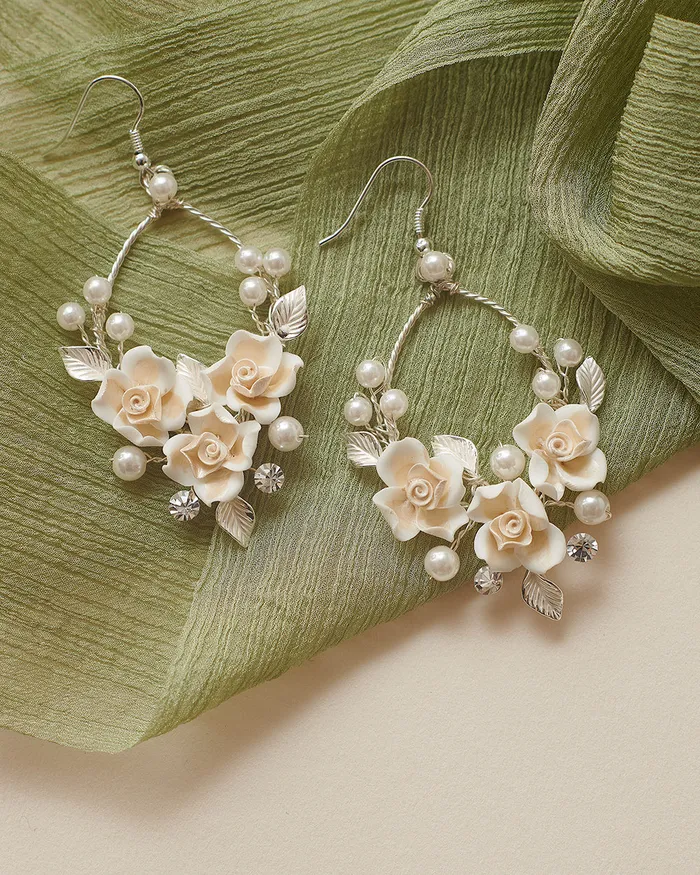 Dareth Colburn Rosa Hoop Earrings Earrings