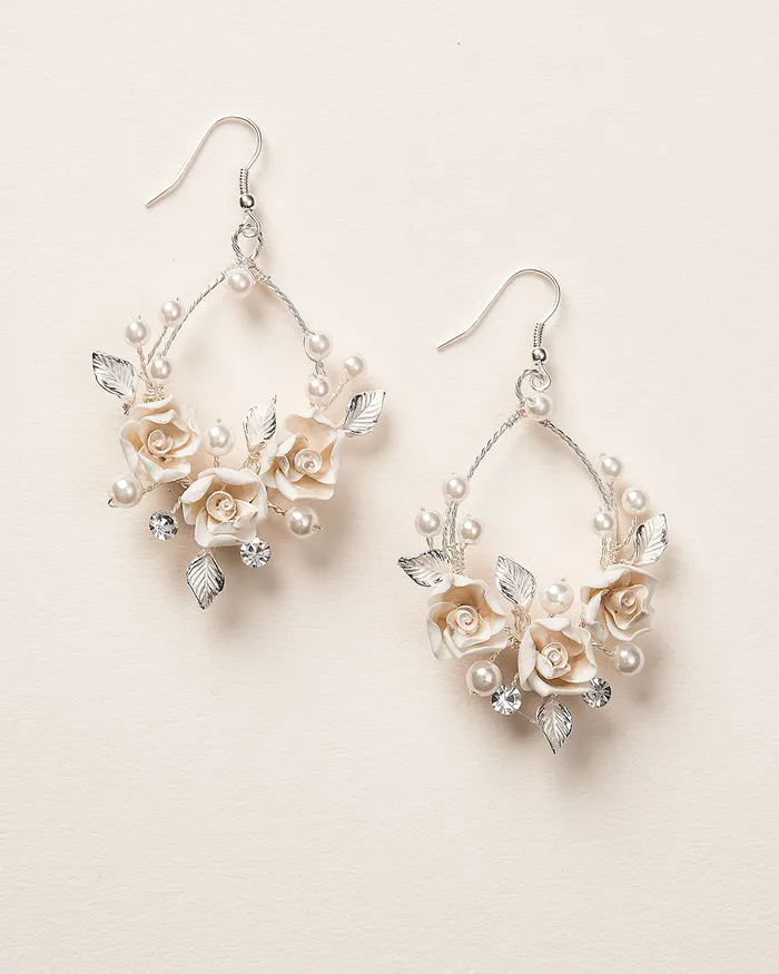 Dareth Colburn Rosa Hoop Earrings Earrings