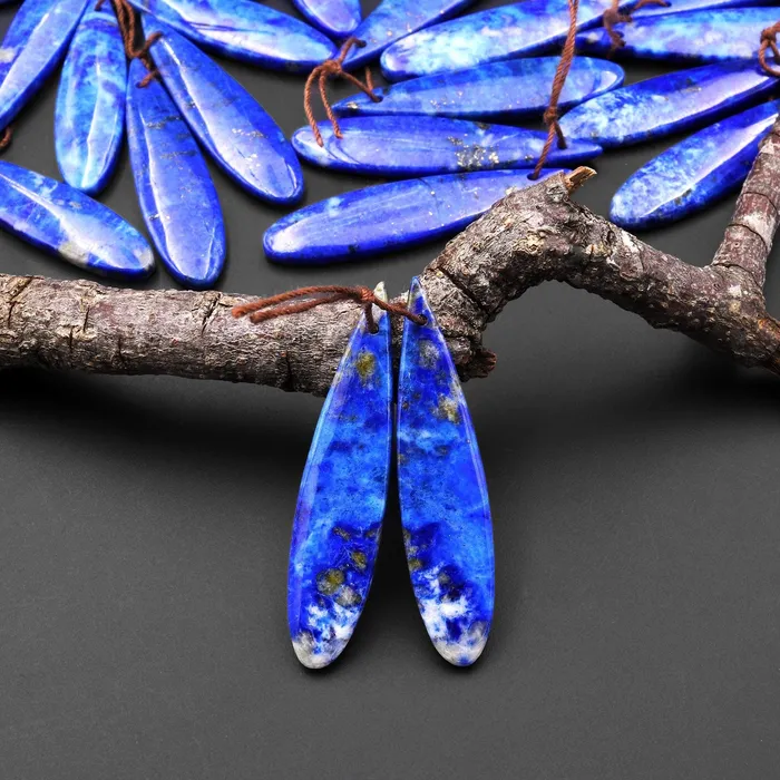 Earrings Intrinsic Trading AAA Natural Blue Lapis Earring Teardrop Matched Gemstone Beads Pair A4 Earrings Intrinsic Trading AAA Natural Blue Lapis Earring Teardrop Matched Gemstone Beads Pair A4