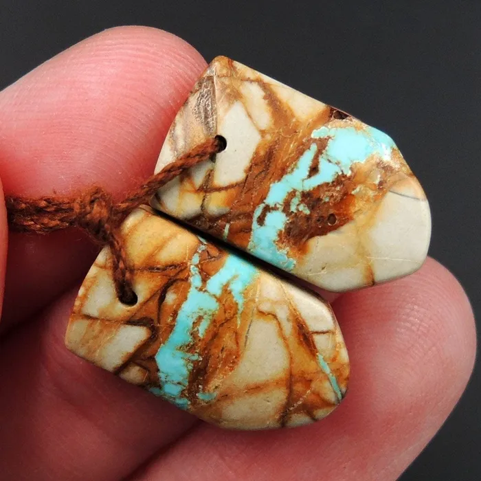 Earrings Intrinsic Trading Natural Turquoise From Royston Nevada Cabochon Cab Pair Drilled Matched Earrings Bead Pair E3281 Earrings Intrinsic Trading Natural Turquoise From Royston Nevada Cabochon Cab Pair Drilled Matched Earrings Bead Pair E3281