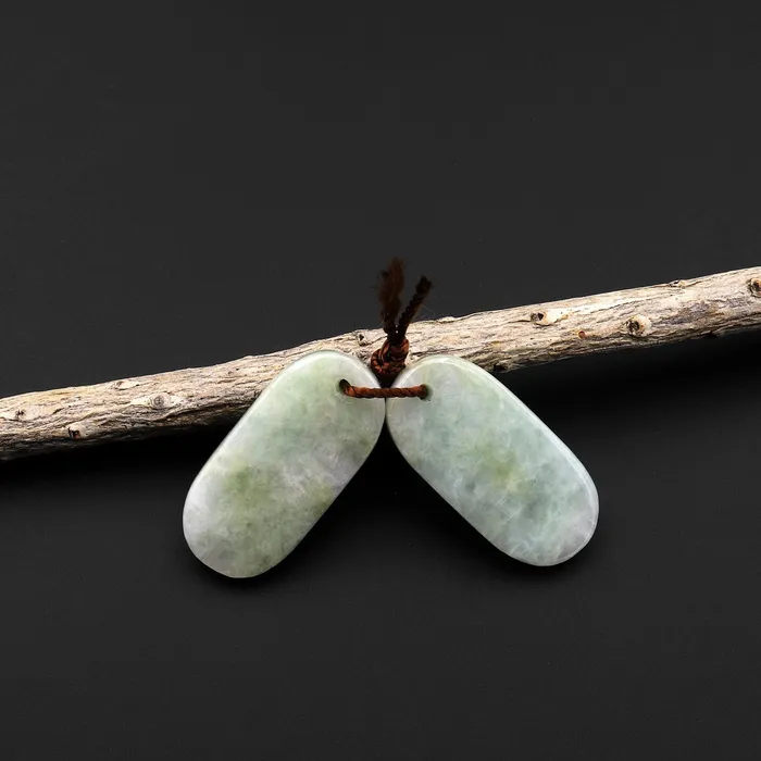 Earrings Intrinsic Trading Real Genuine Natural Burma Jade Green Long Oval Earring Pair Drilled Gemstone Matched Beads A3 Earrings Intrinsic Trading Real Genuine Natural Burma Jade Green Long Oval Earring Pair Drilled Gemstone Matched Beads A3