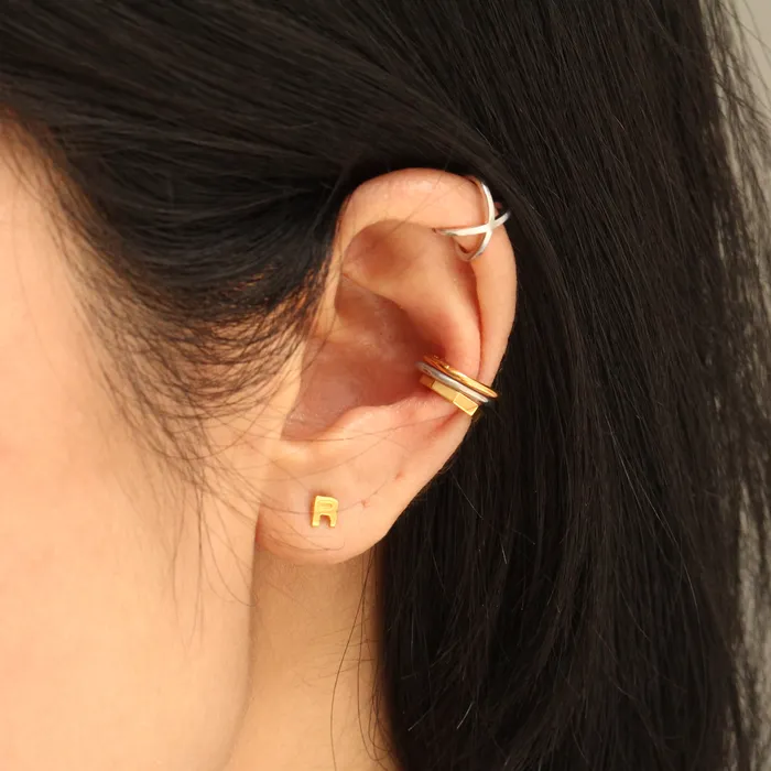 Earrings Letter Stud Earring LOULOUROSE Earrings Letter Stud Earring LOULOUROSE