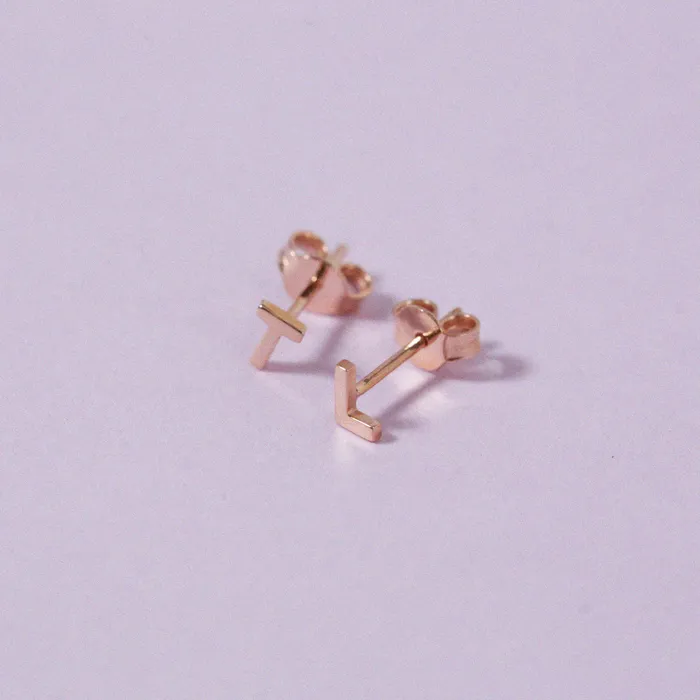 Earrings Letter Stud Earring LOULOUROSE Earrings Letter Stud Earring LOULOUROSE
