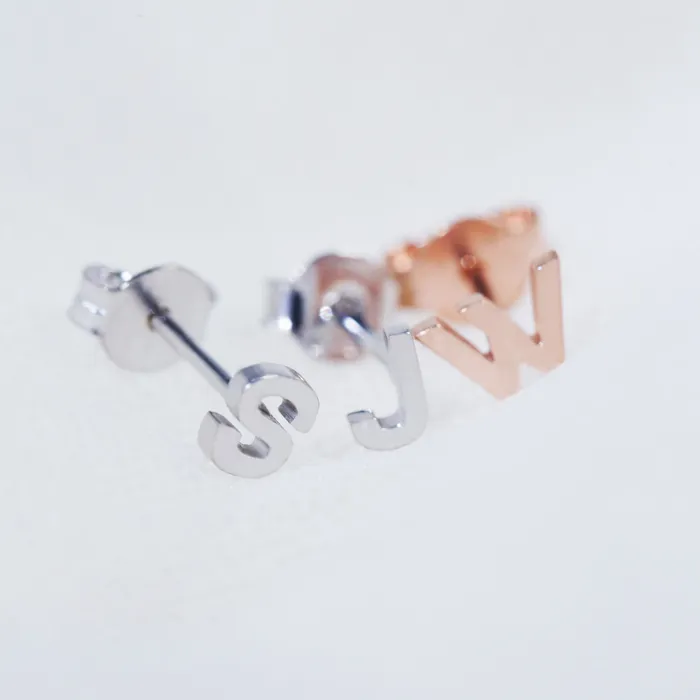 Earrings Letter Stud Earring LOULOUROSE Earrings Letter Stud Earring LOULOUROSE