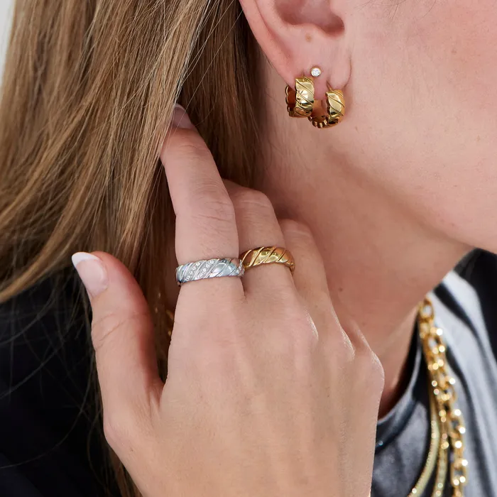 Earrings miabijoux Emmy Huggie Earrings
