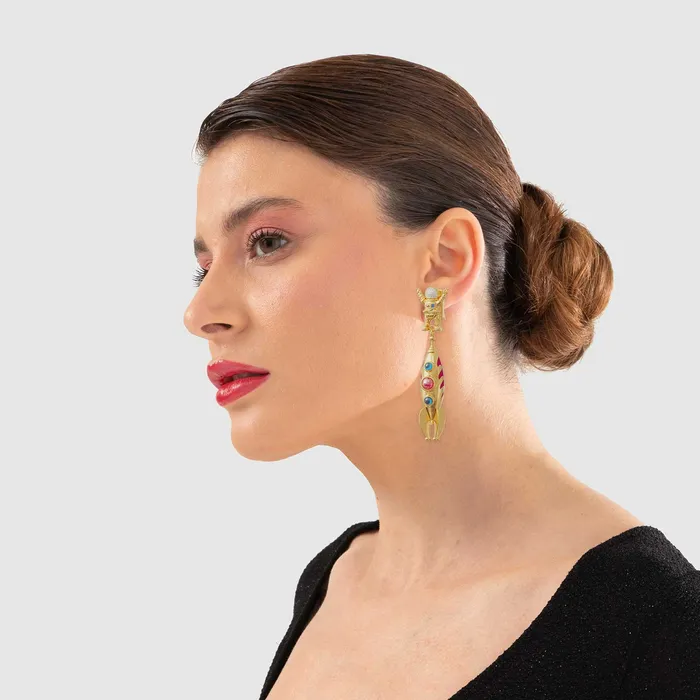 Earrings Naimah Major Tom Spaceship Earrings