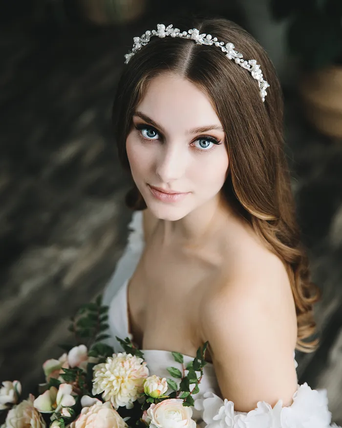 Earrings Samantha Pearl Headband Dareth Colburn