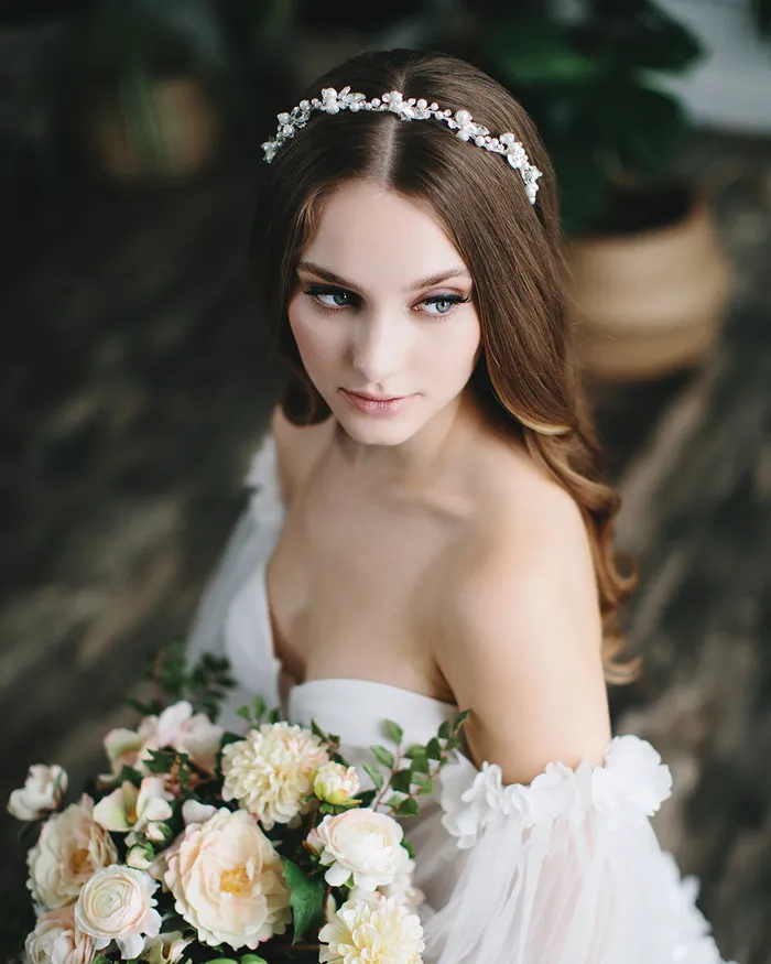 Earrings Samantha Pearl Headband Dareth Colburn