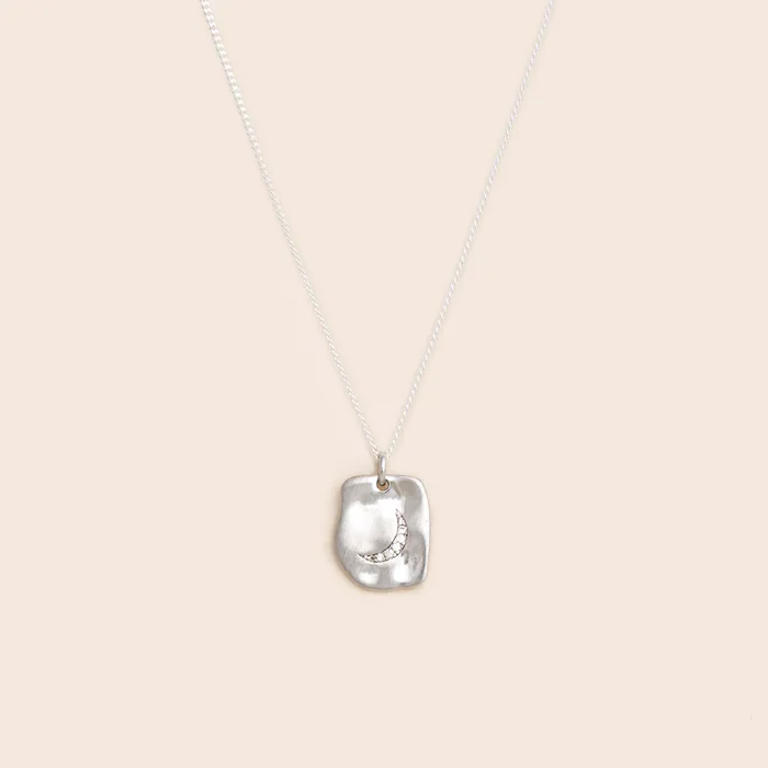 Gemlet Moon Tag Necklace Necklaces
