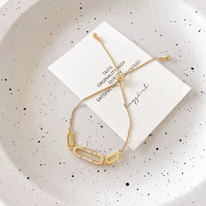 Gold UShaped Shell Bracelet Refined by AnnaKaci Bracelets