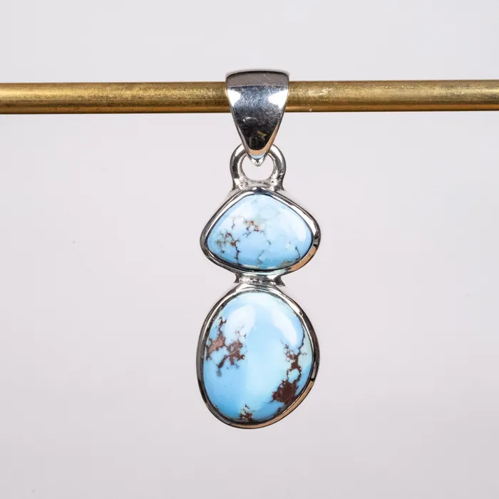 InnerVision Crystals Necklaces Golden Hill Turquoise Pendant 355 g 31x11mm 925 Silver InnerVision Crystals Necklaces Golden Hill Turquoise Pendant 355 g 31x11mm 925 Silver
