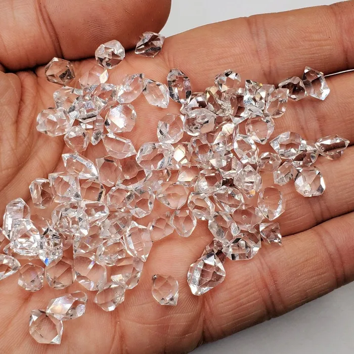 InnerVision Crystals NEW Herkimer Diamond Quartz Crystal Stud Earrings 925 Silver Earrings