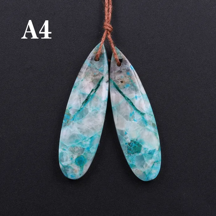 Intrinsic Trading Drilled Parrot Wing Chrysocolla Teardrop Earring Pair Matched Teardrop Cabochon Natural Blue Green Gemstone Stone Beads A4 Earrings Intrinsic Trading Drilled Parrot Wing Chrysocolla Teardrop Earring Pair Matched Teardrop Cabochon Natural Blue Green Gemstone Stone Beads A4 Earrings