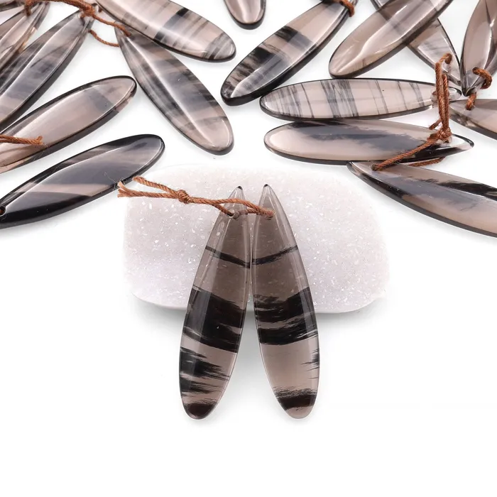 Intrinsic Trading Earrings AAA Real Natural Striped Ice Obsidian Earring Pair Matched Teardrop Gemstone Beads A1 Intrinsic Trading Earrings AAA Real Natural Striped Ice Obsidian Earring Pair Matched Teardrop Gemstone Beads A1
