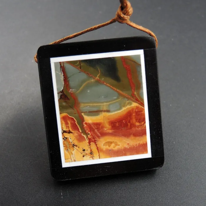 Intrinsic Trading Necklaces Intarsia Pendant Natural Red Creek Jasper W Black Onyx Inlay Side Drilled Rectangle Pendant Multi Color Picasso Jasper Picture Frame P1638 Intrinsic Trading Necklaces Intarsia Pendant Natural Red Creek Jasper W Black Onyx Inlay Side Drilled Rectangle Pendant Multi Color Picasso Jasper Picture Frame P1638