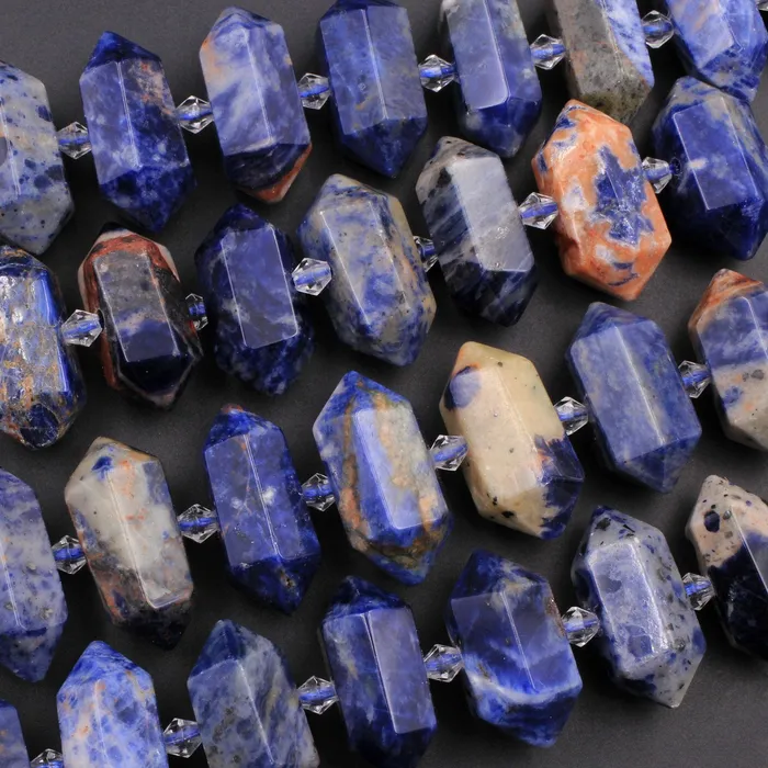 Intrinsic Trading Necklaces Natural Orange Sodalite Faceted Double Terminated Points Center Drilled Short Focal Pendant Beads 155 Strand Intrinsic Trading Necklaces Natural Orange Sodalite Faceted Double Terminated Points Center Drilled Short Focal Pendant Beads 155 Strand
