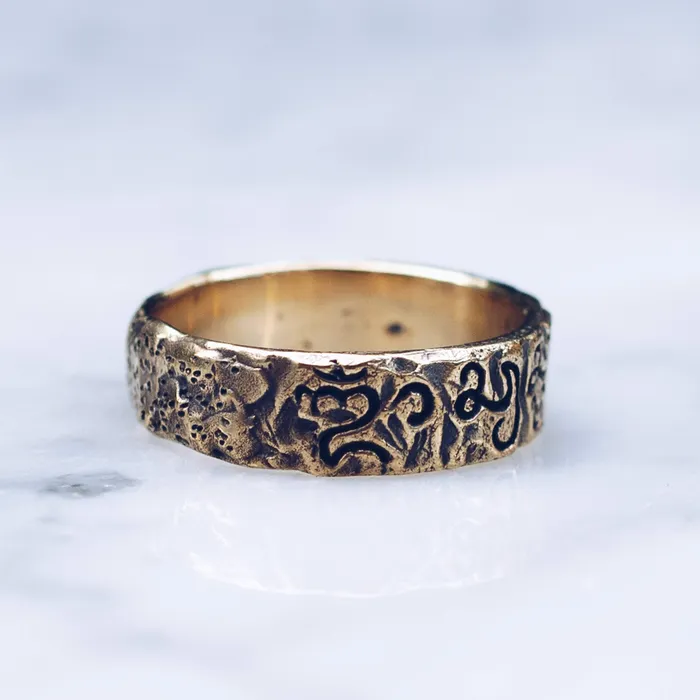 Jess Zabala Jewelry RAW BALINESE RING BRASS Rings