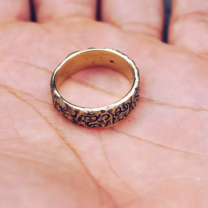 Jess Zabala Jewelry RAW BALINESE RING BRASS Rings