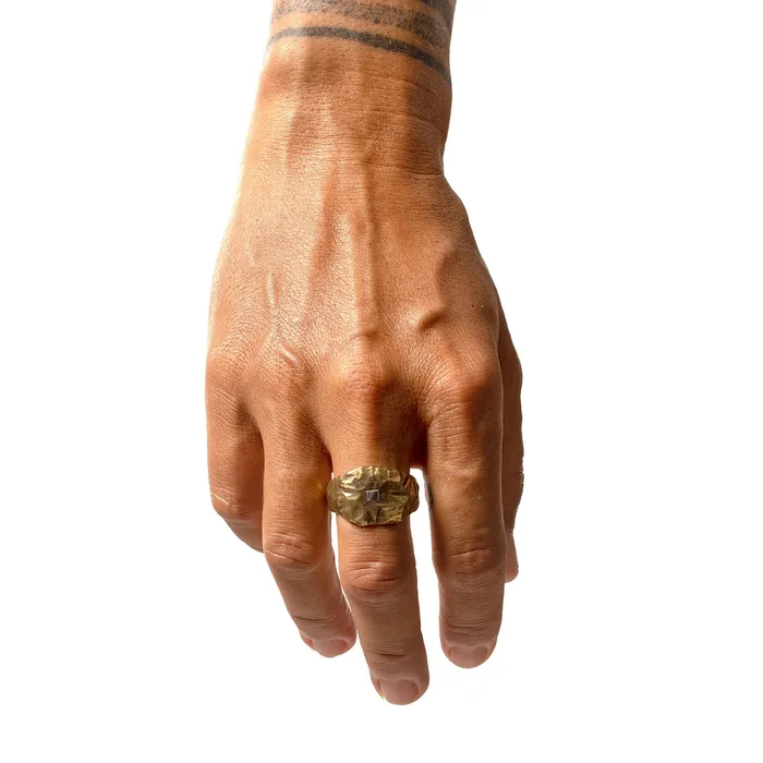 Jess Zabala Jewelry Rings ANCIENT OF DAYS RING BRASS