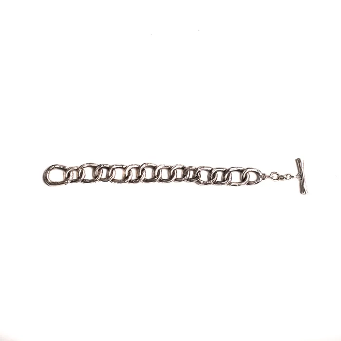 JewelryLab DARA ABSTRACT TWISTED CHAIN BRACELET 925 STERLING SILVER Bracelets
