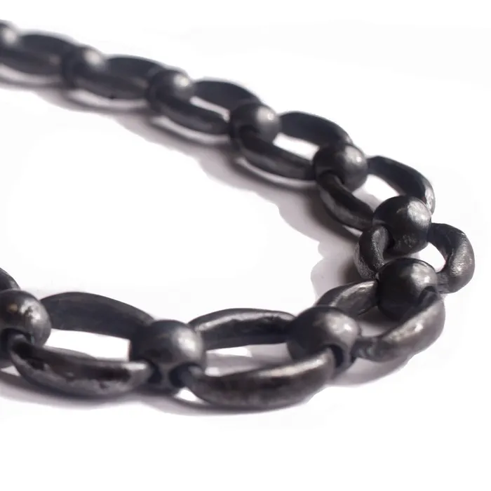 JewelryLab Necklaces MITA XL CHAIN LINK NECKLACE OXIDIZED 925 STERLING SILVER