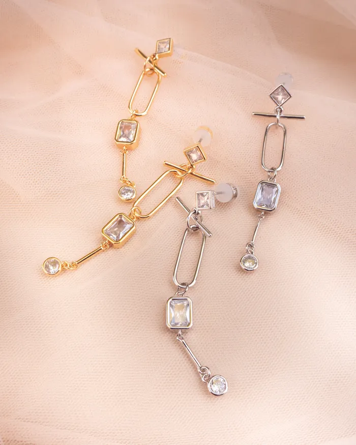 Luv Aj Earrings Mixte Drop Statement Earrings Silver Luv Aj Earrings Mixte Drop Statement Earrings Silver