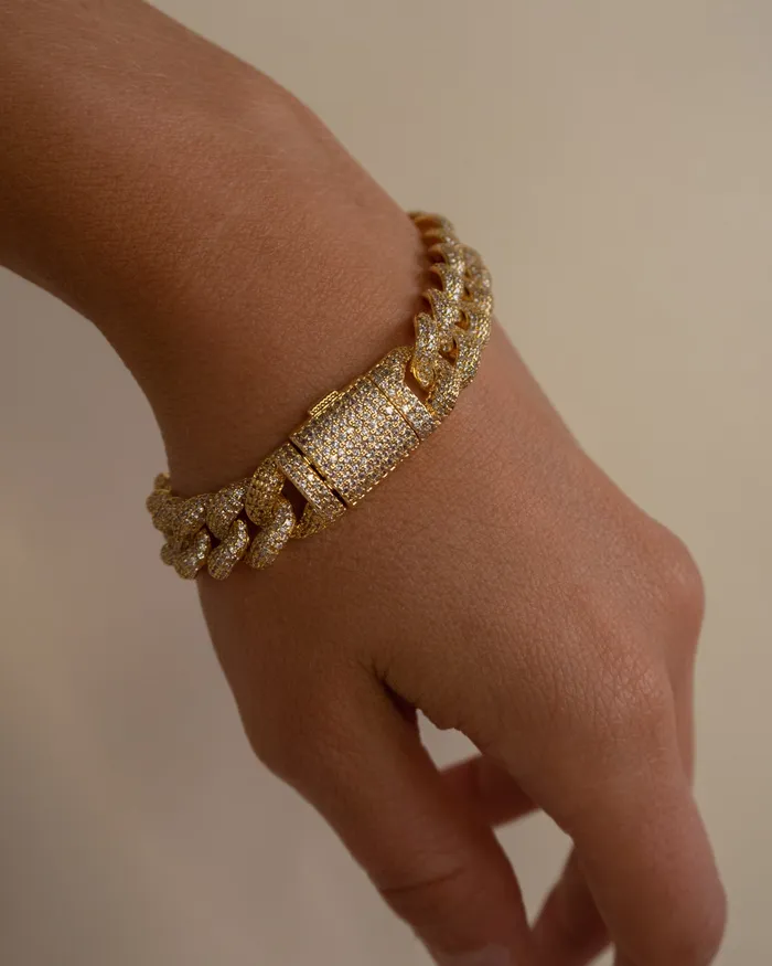 Luv Aj Pave Cuban Link Bracelet Silver Bracelets