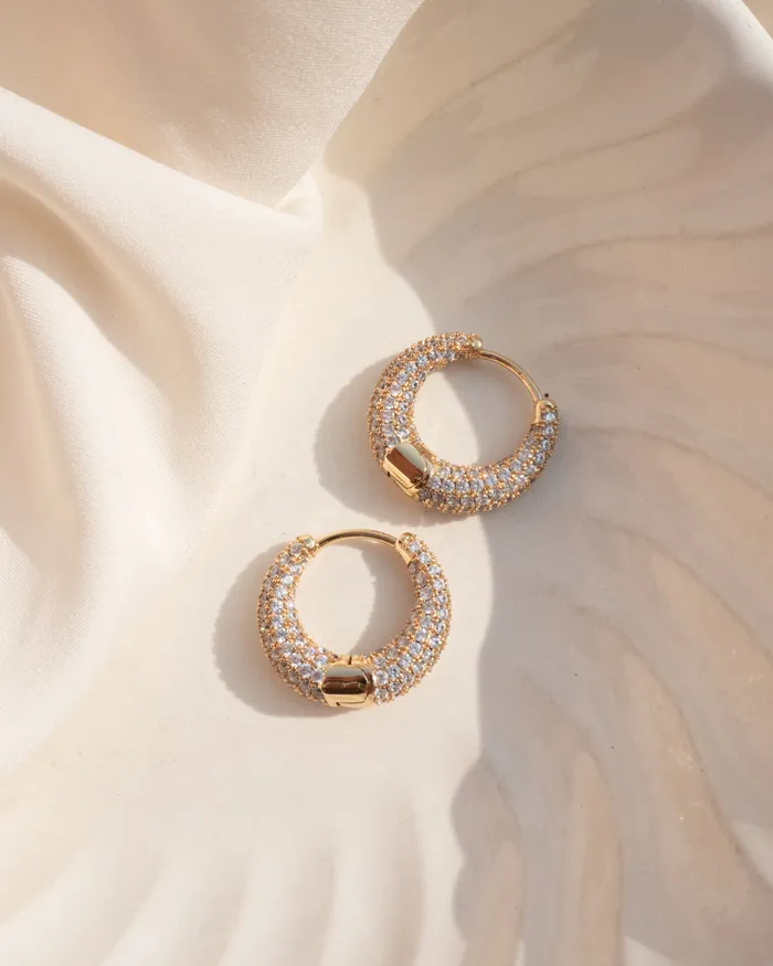 Luv Aj PreStyled Sets Pave Marbella Hoops Gold
