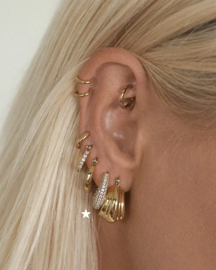 Luv Aj PreStyled Sets Pave Marbella Hoops Gold