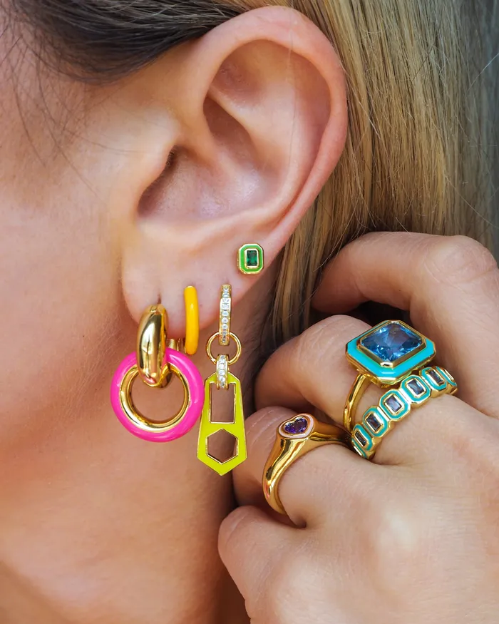 Luv Aj Rings Bezel Statement Ring Turquoise Gold Luv Aj Rings Bezel Statement Ring Turquoise Gold