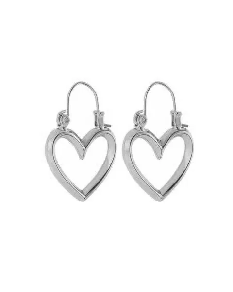 Luv Aj Rings Mini Heartbreaker Hoops Silver