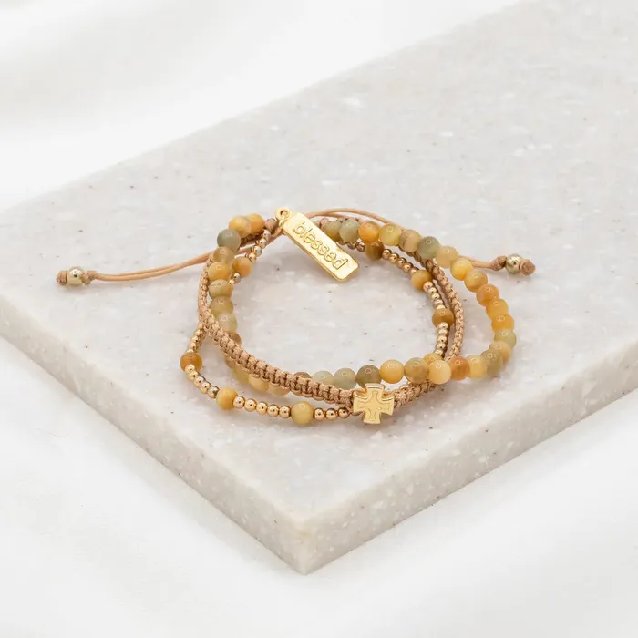 My Saint My Hero Bracelets Be Still Prayer Bracelet Tigers Eye