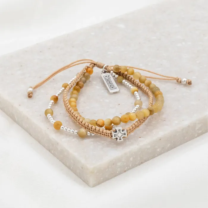 My Saint My Hero Bracelets Be Still Prayer Bracelet Tigers Eye