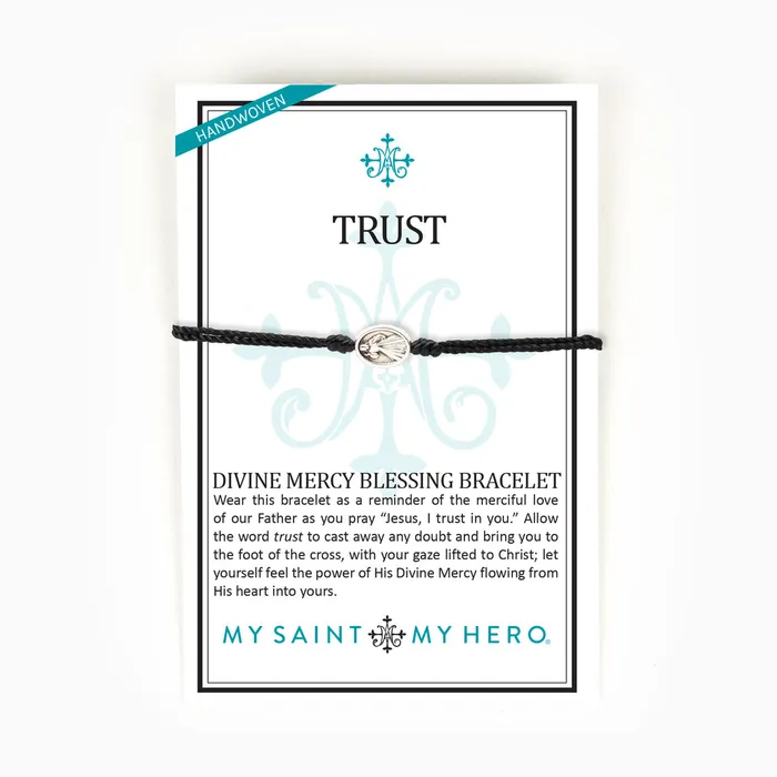 My Saint My Hero Bracelets Trust Divine Mercy Blessing Bracelet