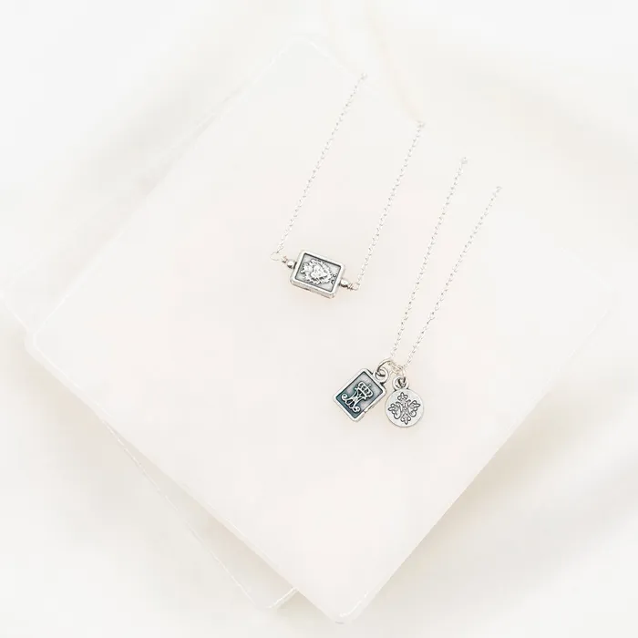 My Saint My Hero Garment of Grace Petite Scapular Necklace Necklaces