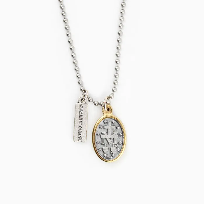 My Saint My Hero Miraculous Bead Ball Necklace Necklaces