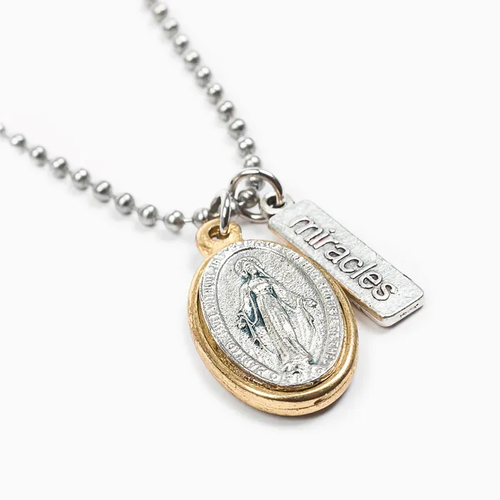 My Saint My Hero Miraculous Bead Ball Necklace Necklaces