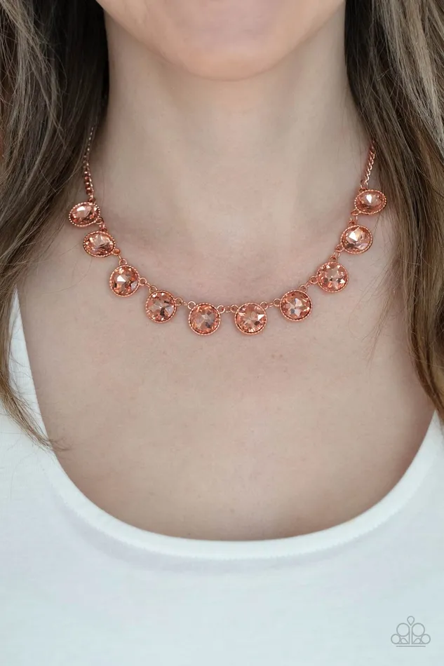 Mystical Majesty Copper Paparazzi Necklace All Eyes On U Jewelry Paparazzi Accessories Necklaces