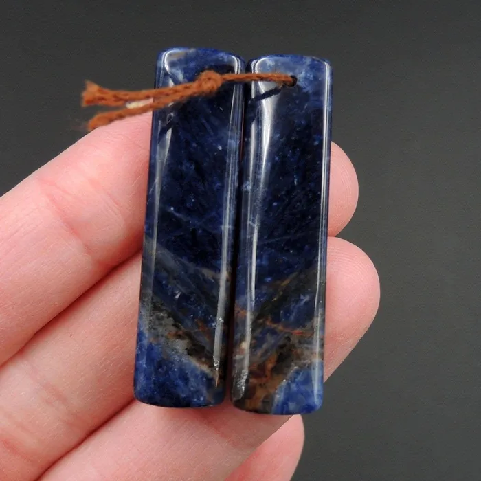Natural African Orange Sodalite Rectangle Cabochon Cab Pair Drilled Matched Earrings Bead Pair Natural Stone E2282 Intrinsic Trading Earrings Natural African Orange Sodalite Rectangle Cabochon Cab Pair Drilled Matched Earrings Bead Pair Natural Stone E2282 Intrinsic Trading Earrings