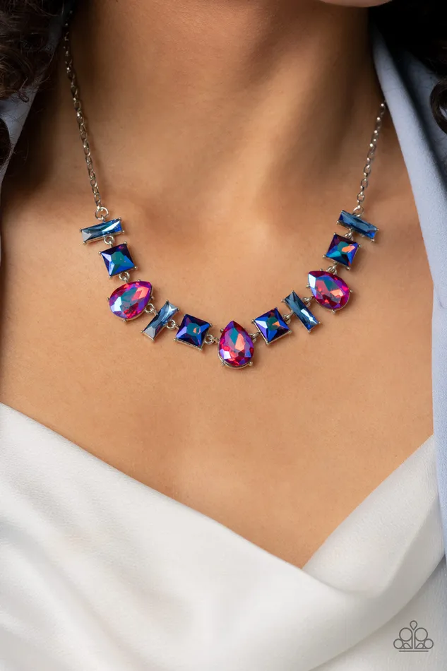 Necklaces All Eyes On U Jewelry Paparazzi Accessories Interstellar Ice Pink Paparazzi Necklace